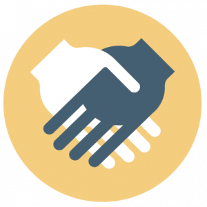 Icon of helping hands